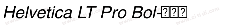 Helvetica LT Pro Bol字体转换